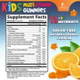 thumbnail image 3 of Kids Multivitamin Gummies - Sugar Free - Tasty Orange Flavor Gummy - Daily Immune Support with 100% Vitamin B12 - Essential Vitamins A, C, D3, E, B6, & Zinc Kid's Multivitamin - Non-GMO - 60 Gummies, 3 of 10