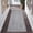 Gray, variant on HOMERRY 2' x 8' Modern Area Rug for Hallway Kitchen Braided Print Indoor Washable Neutral Carpet, Black