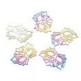 thumbnail image 7 of U8MO 50pcs 201 Stainless Steel Filigree Joiners Links Multi-color Pendants 23~45.5mm-Mask, 7 of 7