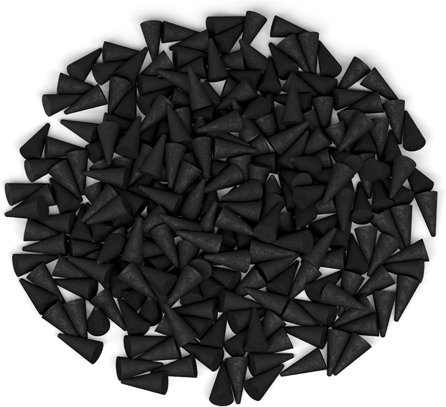 50 Unscented Charcoal Incense Cones 1" TOPFLOW 100 Natural Blanks