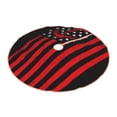 thumbnail image 2 of Bingfone Christmas Tree Skirt Mat Christmas Decoration Interior 36" -Nautical American Flag, 2 of 6