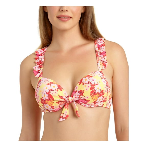 California Waves Womens Bralette Push-Up Swim Top Separates