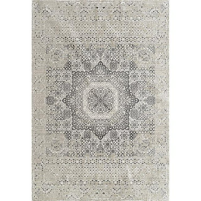 Amer Rug CAM3396139 9 ft. 6 in. x 13 ft. 9 in. Cambridge 33 Power-Loomed Area Rug - Platinum