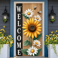 thumbnail image 6 of Colorful Floral Hello Spring Banner Butterfly Accents Spring Display Vibrant Colors Floral Pattern Spring Backdrop for Spring Decorations Indoor Decor Garden Party, 6 of 9