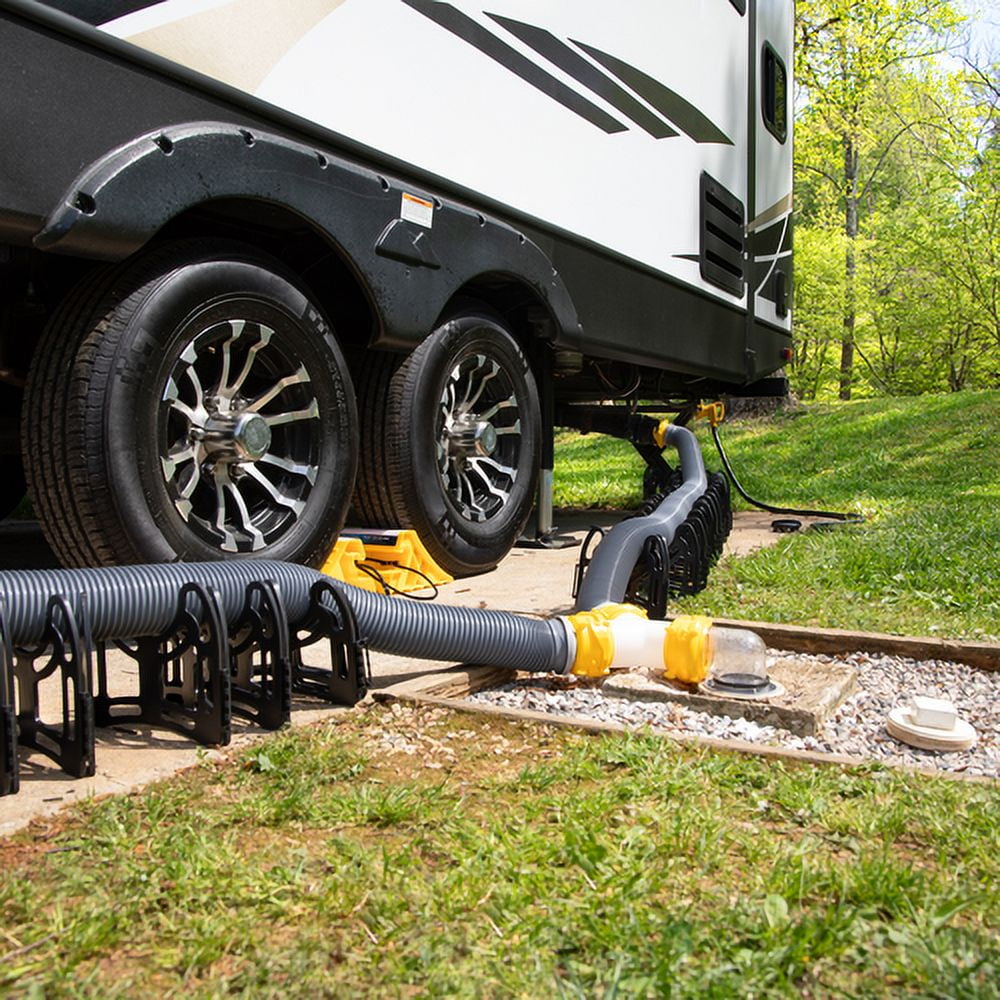 Camco Superkit 20-Foot RV Sewer Hose Kit - Multicolor, 10-Mil HTS