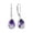 02 February - Amethyst, variant on Guardian Angel Wings Dangle Drop Earrings for Women 925 Sterling Silver Teardrop Sapphire Leverback Earrings September Birthstone Jewelry Gifts for Her