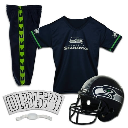 Franklin Sports NFL Seattle Seahawks Youth Licensed Deluxe Uniform Set, Large