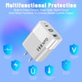 thumbnail image 4 of Cargadores de pared inteligentes seguros de carga de teléfono GaN de 65 W para Huawei (blanco de EE. UU.), 4 of 4