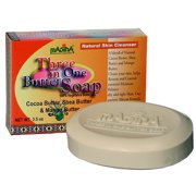 Madina Three in One Cocoa Butter Soap Bar, 3.5 oz (6-Pack)