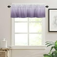 thumbnail image 5 of Grey White Valance for Windows Ombre Curtains Valances Modern Gradual Color Curtains Rod Pocket Window Treatment for Kitchen Living Room Bedroom Bathroom Home Decor 1 Panel 54x18 Inch, 5 of 6