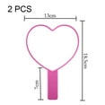 thumbnail image 2 of Heart-Shaped Travel Handheld Mirror, Cosmetic Hand Mirror, 2 of 5