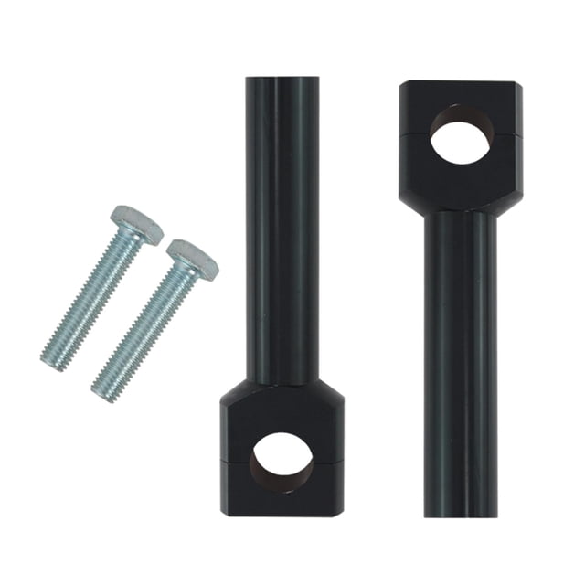 de abrazadera elevadora de manillar CNC para motocicleta 22/25mm Universal fácil de instalar negro Negro 25MM Zulema Elevadores de manillar de motocicleta