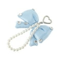 thumbnail image 5 of Unique Bargains 1 Pc Handbag Charms Keychains Faux Pearl Bow Bag Accessories Sky Blue, 5 of 5