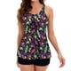 thumbnail image 1 of ICHUANYI Clearance Women Two Piece Swimsuits Tummy Control Swimwear Tankini Beachwear Swimdress(Purple, XL) Ichuanyi Ichuanyi, 1 of 4