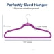 thumbnail image 2 of Ganchos de Terciopelo Premium Serenelife, Ahorradores de Espacio, Resistentes, con Gancho Metálico Giratorio de 360°, para Trajes, Pantalones y Vestidos, Morado, Pack 10, 2 of 6