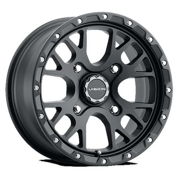 14x7 Vision 545 Rocker Satin Black UTV Wheel 4x137 (38mm)