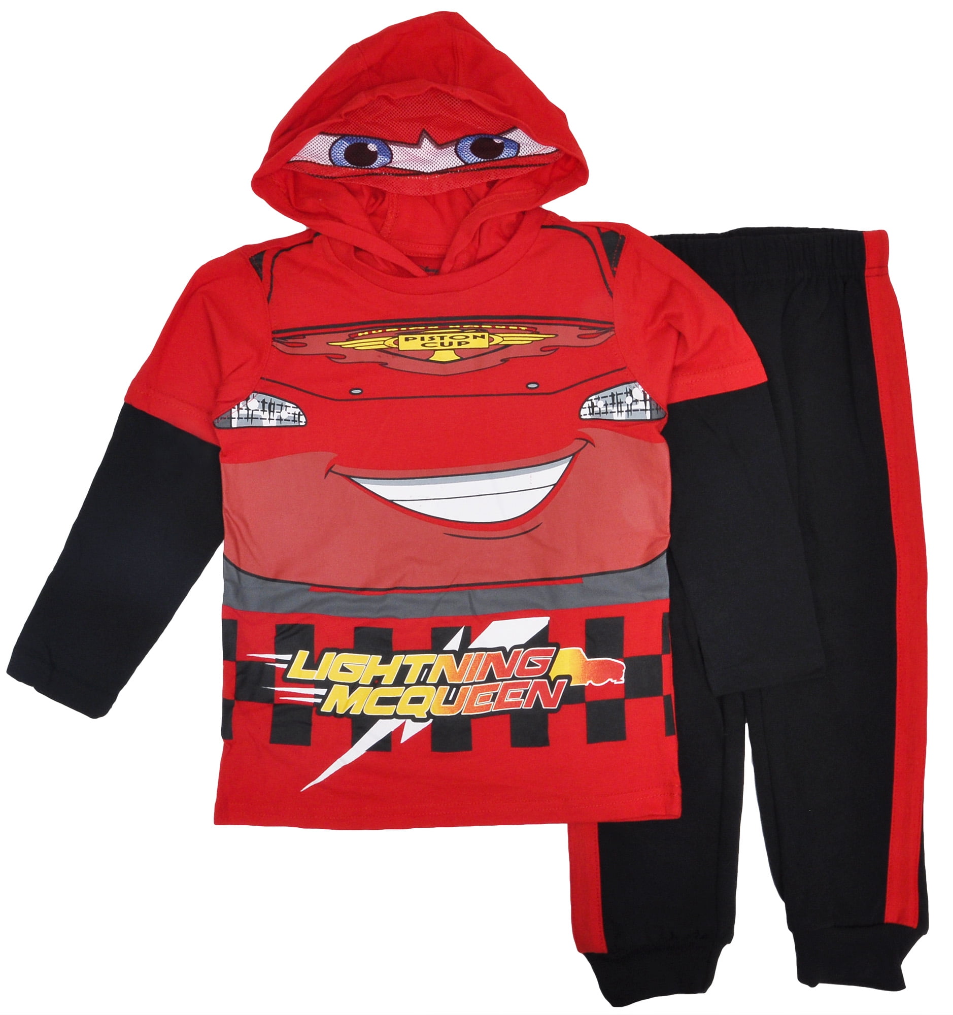 Disney Cars Lightning McQueen Long Sleeve Shirt /& Sweatpants Outfit