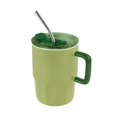 thumbnail image 2 of Paquete con 24 piezas de Taza de cerámica con tapa push y popote verde 12.5 x 13 x 8.9, 2 of 5