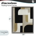 thumbnail image 4 of Stupell Industries Mid-Century Minimalist Geometrics in Neutrals Gray Floating Frame Canvas Art, 25 x 31, by Kippi Leonard, 4 of 8