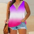 thumbnail image 2 of cfhntfmh Tank Tops for Women 2024 Plus Size Casual Print Sleeveless Comfy Shirts Soft Lace V Neck Lounge T-Shirts, 2 of 4
