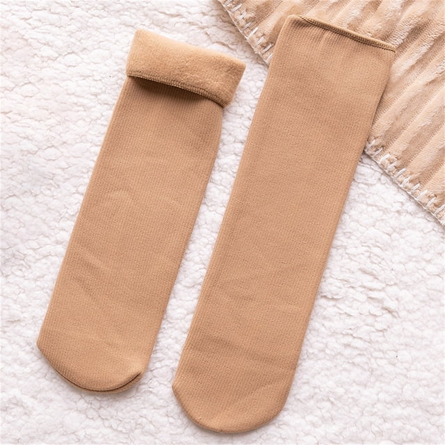 Stockings Double Velvet Winter Thermal Socks Close Fitting Velvet Winter Thermal Socks Thickened Soft Velvet Snow Socks Comfortable Velvet Winter Thermal Socks Stockings