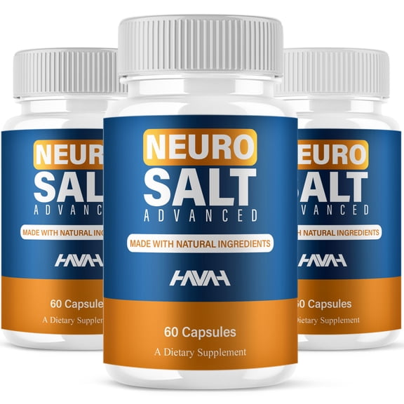 (3 Pack) Neuro Salt Advanced Nootropic Capsules, NeuroSalt Adanced Daily Support Supplement (180 Capsules)
