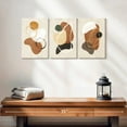 thumbnail image 2 of Elephant Stock Brown Abstract Wall Art - Horizontal Multi Panel Canvas - Living Room Wall Decor - Abstract Multi Panel - Brown And Beige Decor - 26" x 12", 2 of 4