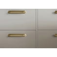thumbnail image 5 of Goo-Ki 5''(128MM) Hole Centers Champgne Bronze Cabinet Pulls with Backplate, Zinc Alloy Kitchen Cabinet Handle for Dresser,Wardrobe,Cupboard, 2 Pack, 5 of 5