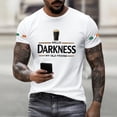 thumbnail image 4 of Hello Darkness My Old Friend Graphic Crew Neck Short Sleeve T-Shirt for Men Casual Streetwear Tee, 4 of 5