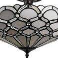 thumbnail image 5 of Black and Gray Two Light Tiffany Style Semi Flush Dimmable Ceiling LIght, 5 of 6