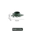 thumbnail image 2 of ACDANC 3 Pcs Candle Holder Desktop Ornament with Leaf Shape Design Green Metal Turtle Leaf Candle Holder for Home Decor Medium, 2 of 5