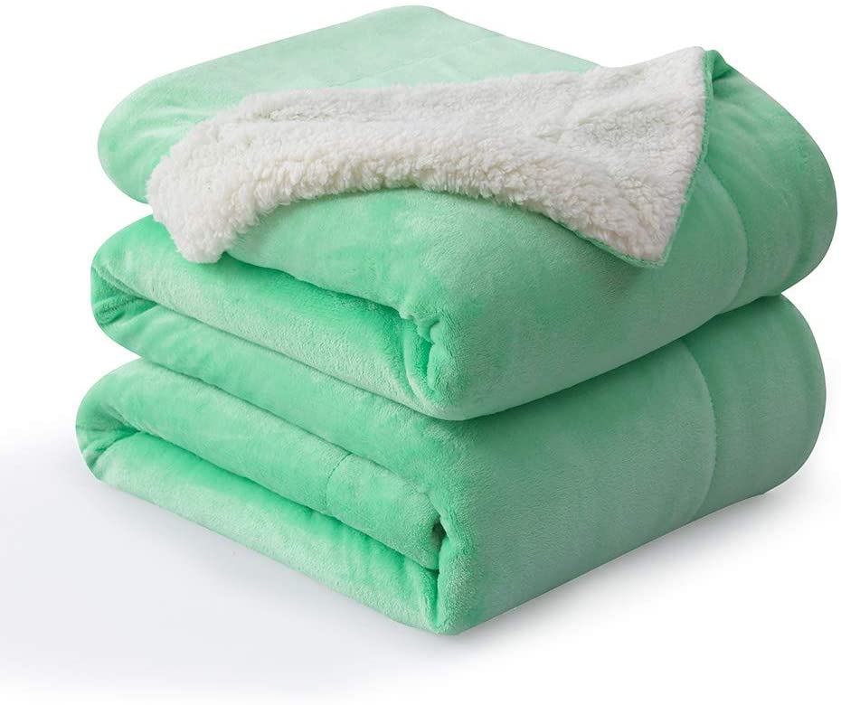 Sherpa Blanket Twin Thick Warm Blanket for Winter Bed Super Soft Fuzzy