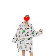 thumbnail image 4 of goowrom Parent-Child Velvet Wearable Blanket Cartoon Animal Printed Hoodie, 4 of 10