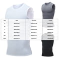 thumbnail image 2 of RFQWOVSR Mens High Elasticity Slim Fit Sports Vest Gym Undershirt Breathable Top M, 2 of 4