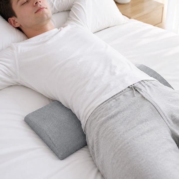 Almohada de soporte lumbar para dormir, cojín ergonómico de cintura para quienes duermen de lado y soporte lumbar durante el embarazo