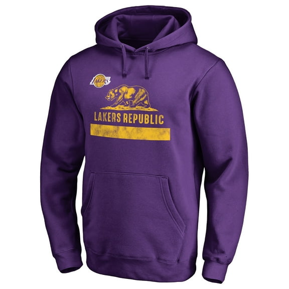 Men's Purple Los Angeles Lakers Lakers Republic Hometown Collection Pullover Hoodie