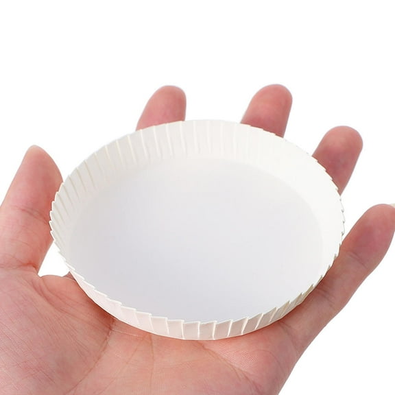 FOMIYES Cup Covers for Drinks White 50Pcs 3 Inch Diameter