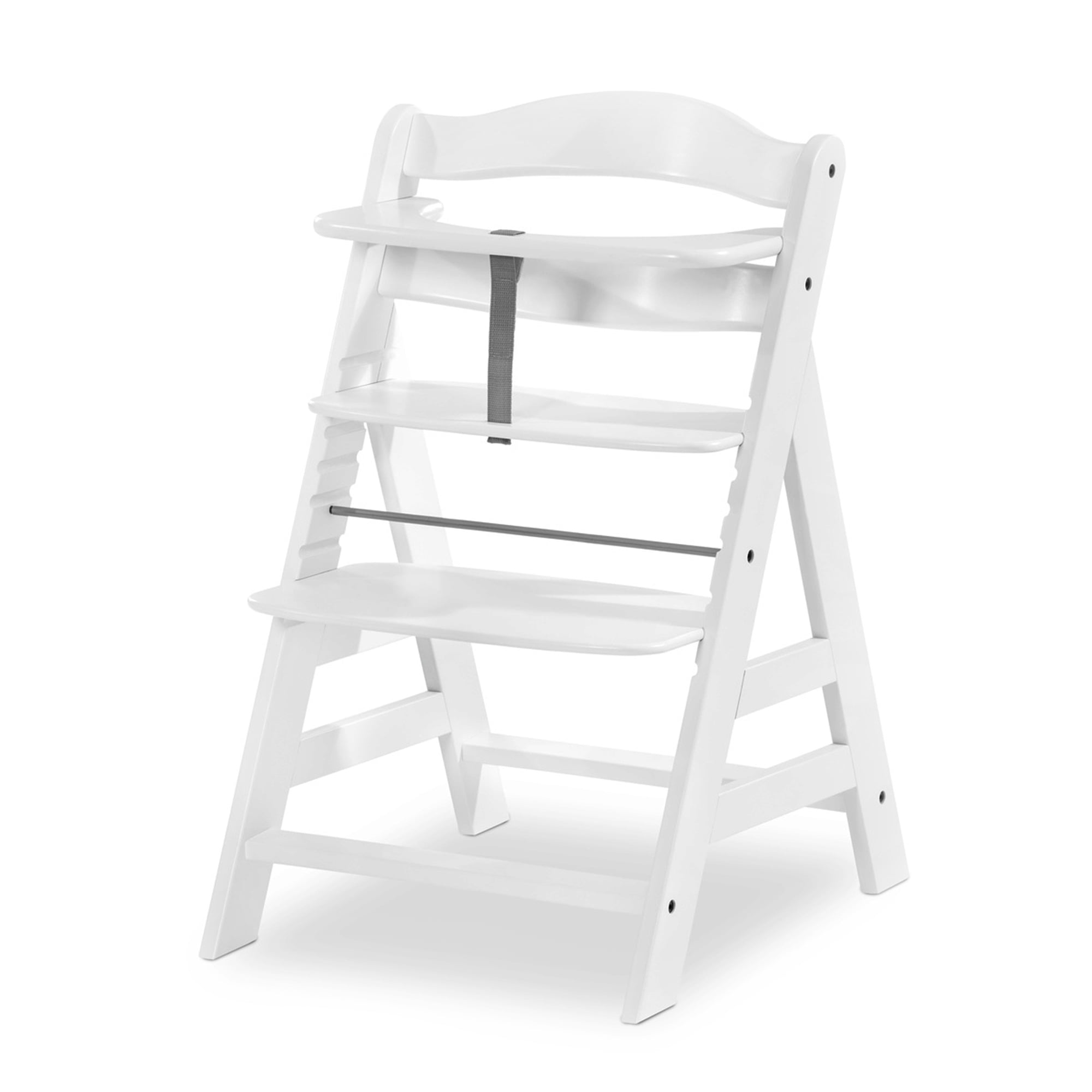 hauck Alpha+ Adjustable Booster High Chair and High Chair Tray Table, Grey