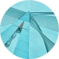 thumbnail image 1 of Ahgly Company Machine Washable Indoor Round Transitional Dark Turquoise Green Area Rugs, 6' Round, 1 of 7