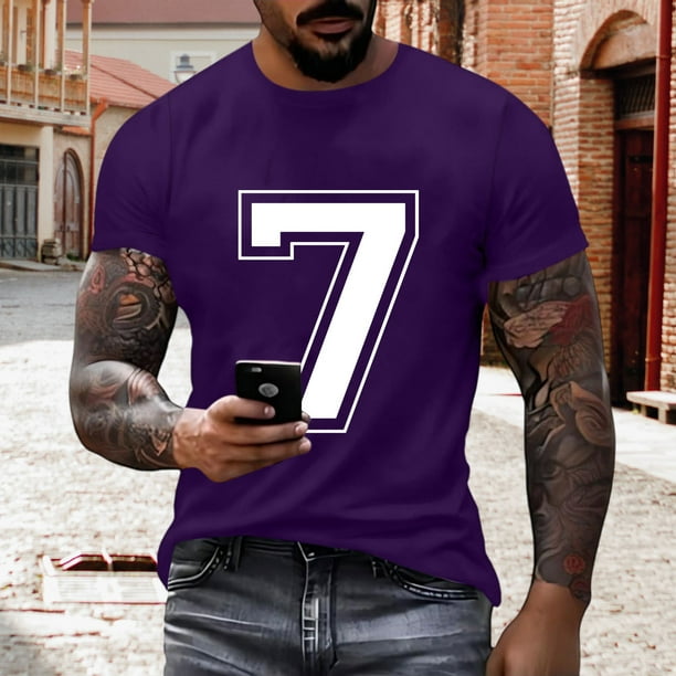 Tops para hombre, blusas y camisas de cuello redondo y manga corta para hombre, blusas estampadas de moda para hombre, jersey de cuello redondo y manga corta, blusa de poliéster para hombre.