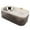White, variant on NFTIGB Cat Water Fountain Food Bowl High Capacity Quiet 2 In 1 Pet Feeder Water Dispenser Blue (12.6 in / 32 cm)