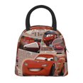 thumbnail image 1 of Bolsa de almuerzo portátil con aislamiento de Cars Lightning Mcqueen, bolsa de mano térmica con bolsillo frontal para hombres, mujeres y adolescentes, 1 of 7