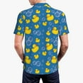 thumbnail image 6 of Cauagu Rubber Duck Print Men's Polo Shirts, Short-Sleeve Polo Shirts for Men Performance Golf Shirt Athletic Casual Collared T-Shirt-XX-Large, 6 of 8