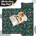 thumbnail image 4 of Green Christmas Dinosaur and Snowman Pattern Toddler Nap Mats for Kids Preschool,50"x20" Sleeping Mat Bag or Kids,Toddler Sleeping Bag,Toddler Nap Mat or Daycare, 4 of 6