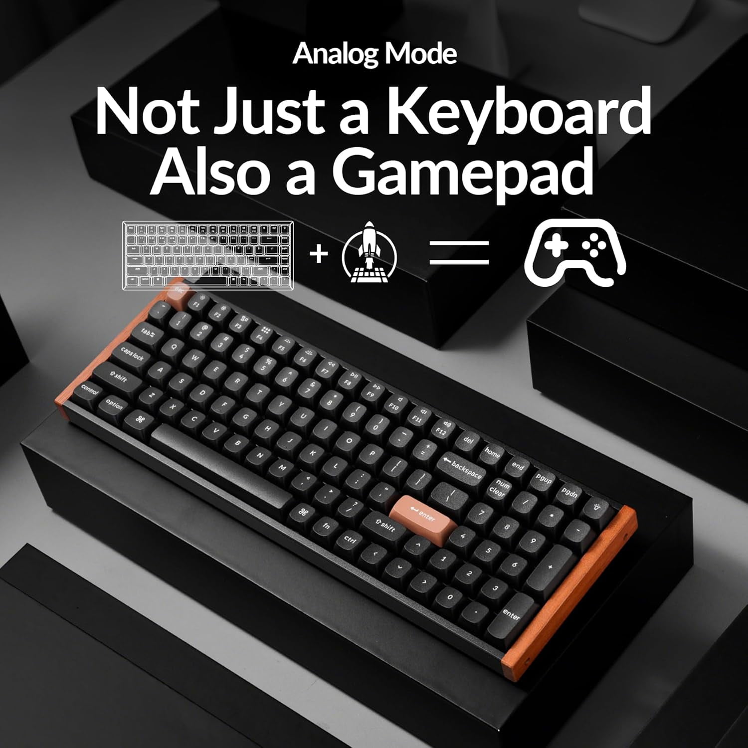 Keychron K4 HE 96% Wireless RGB Magnetic Switch Hall Effect Keyboard, Rapid Trigger, QMK, 2.4G/BT, Black