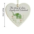 thumbnail image 6 of Diceymbol Ceramic Friendship Heart Ornament, 3-Inch Sea Glass Accent, Symbolic Friendship Gift Decor, 6 of 8