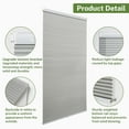 thumbnail image 3 of MiLin No Drill Cellular Shades - Cordless Cellular Blinds No Tools for Indoor Windows Bottom Up Blinds Tension Shades Easy to Install for Home Office (Light Filtering, Grey, 19 1/4" W X 40" H), 3 of 6