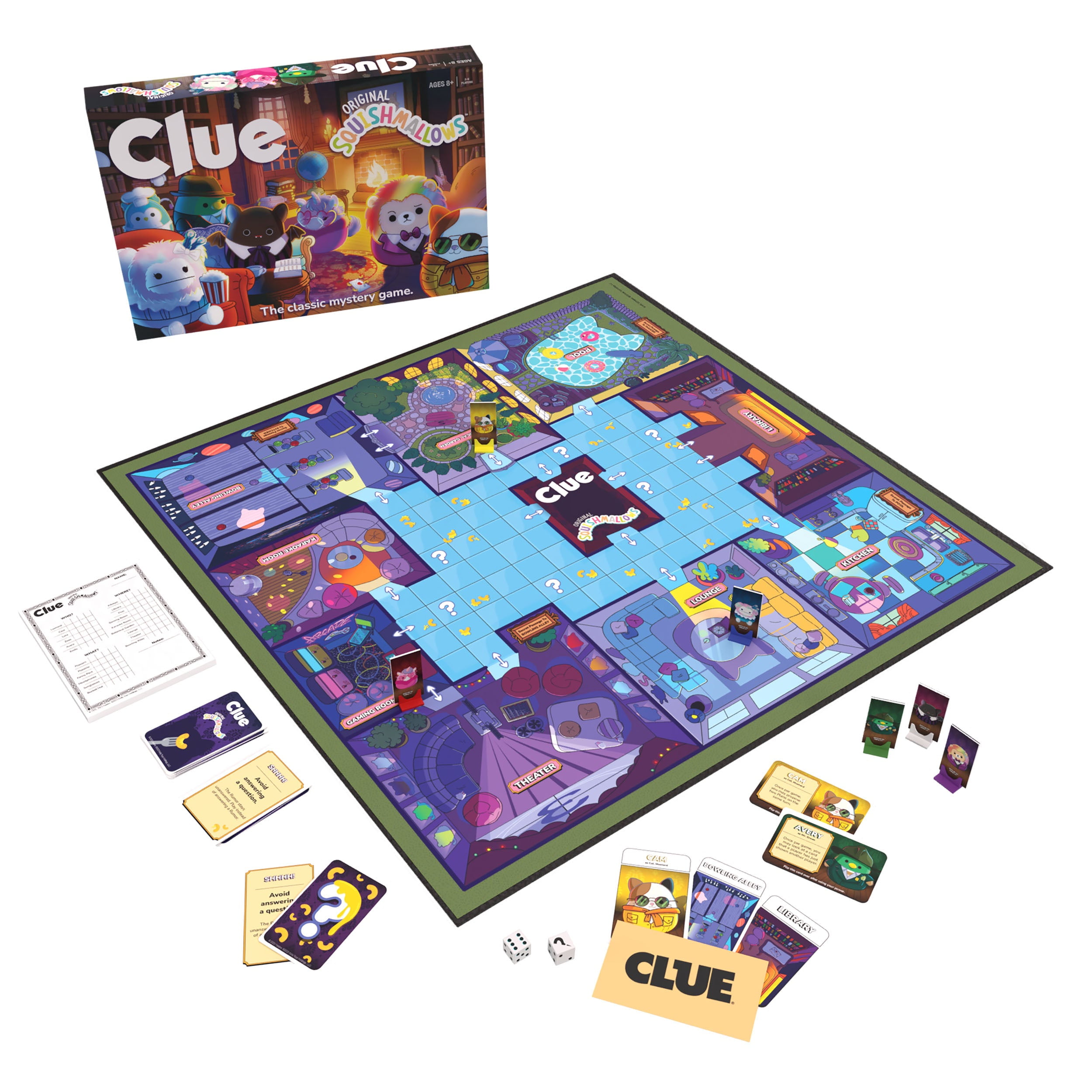 CLUE®: Original Squishmallows™ Board Game, by USAopoly