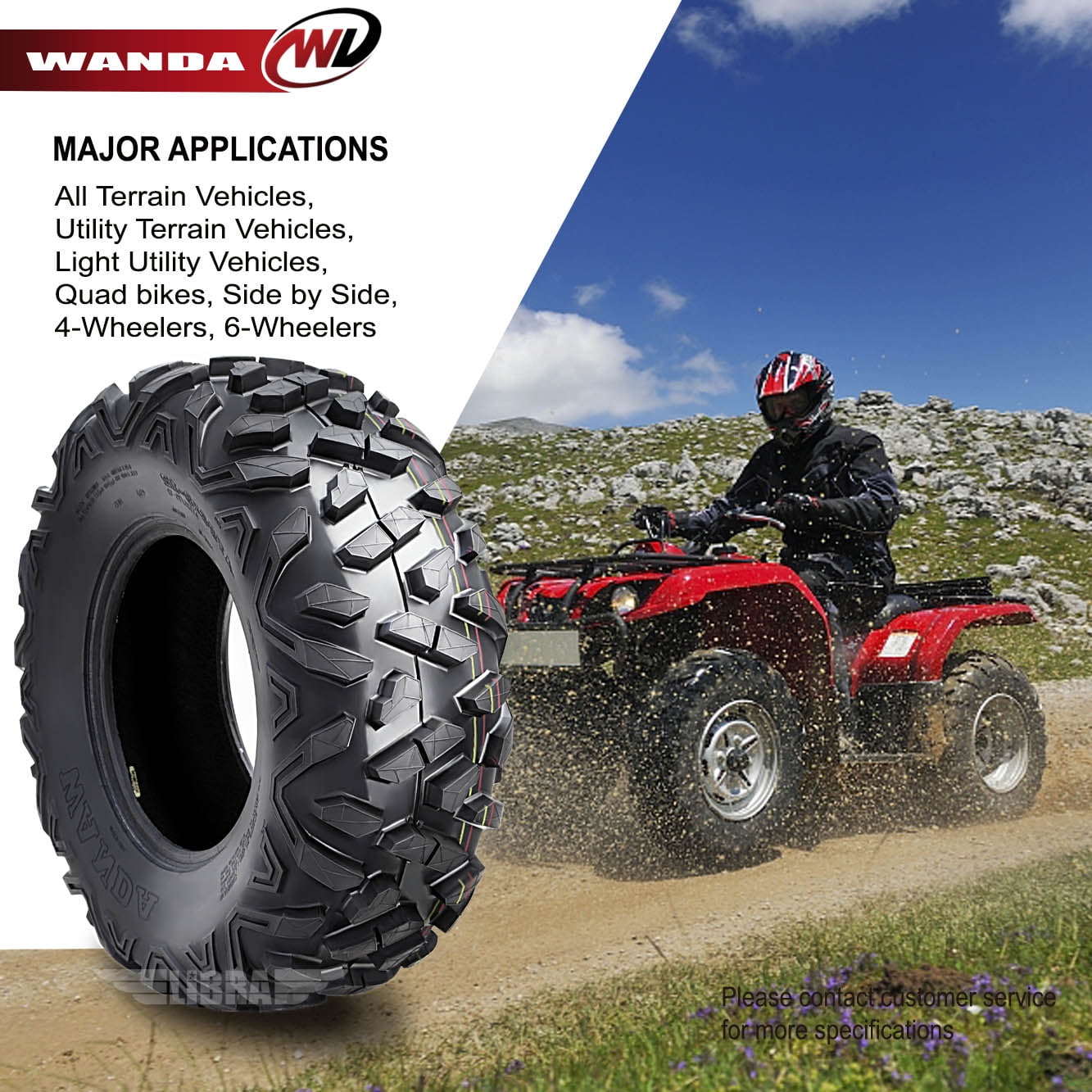 12-17 Kawasaki Teryx4 Base/LE/Camo 750 4X4 Radial ATV Tire Set 26x9R12 26x11R12
