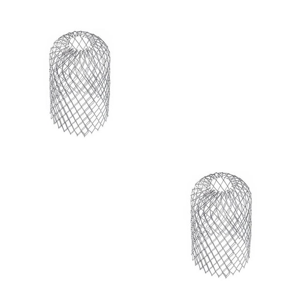 Injueey Filtro de canal de aleación de aluminio, pantalla de filtro de hoja, cubierta protectora de escombros para bloqueo de parada 2piezas